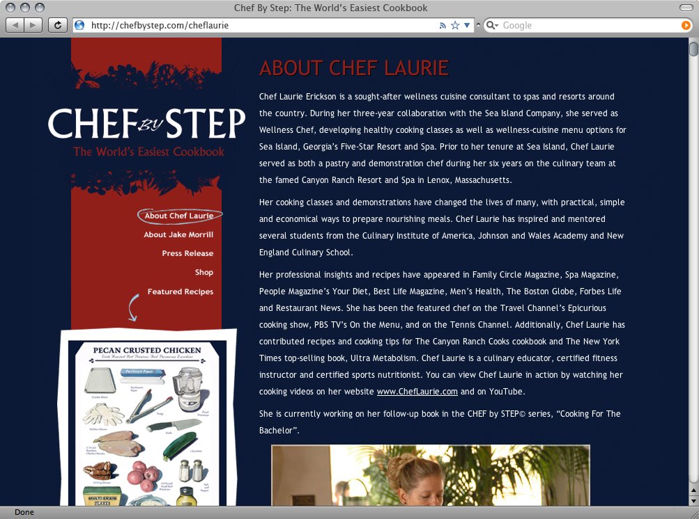 Chef By Step | Bio Page